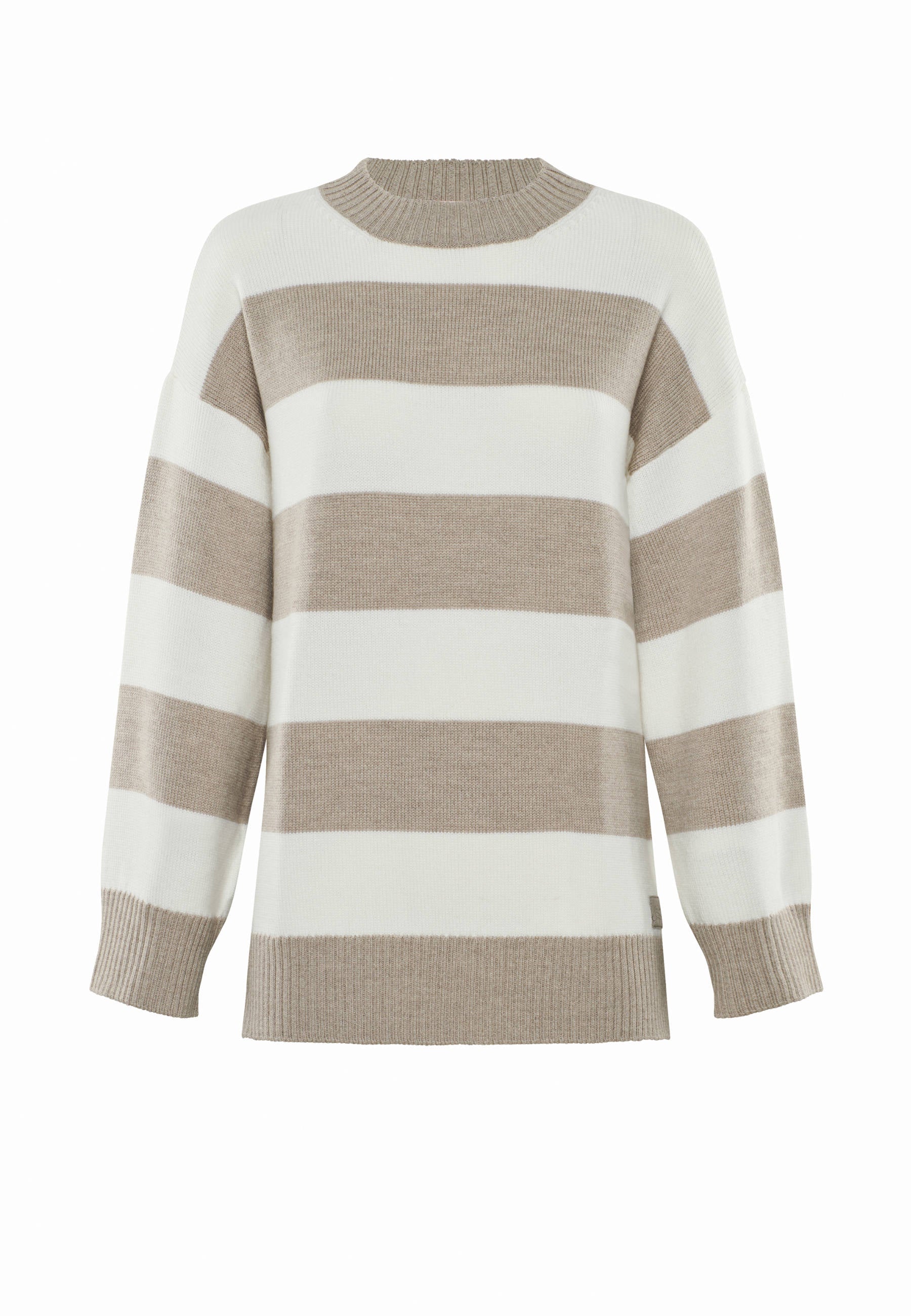 PULLOVER FELIA - Lässiger Blockstreifen Pullover aus Merino
