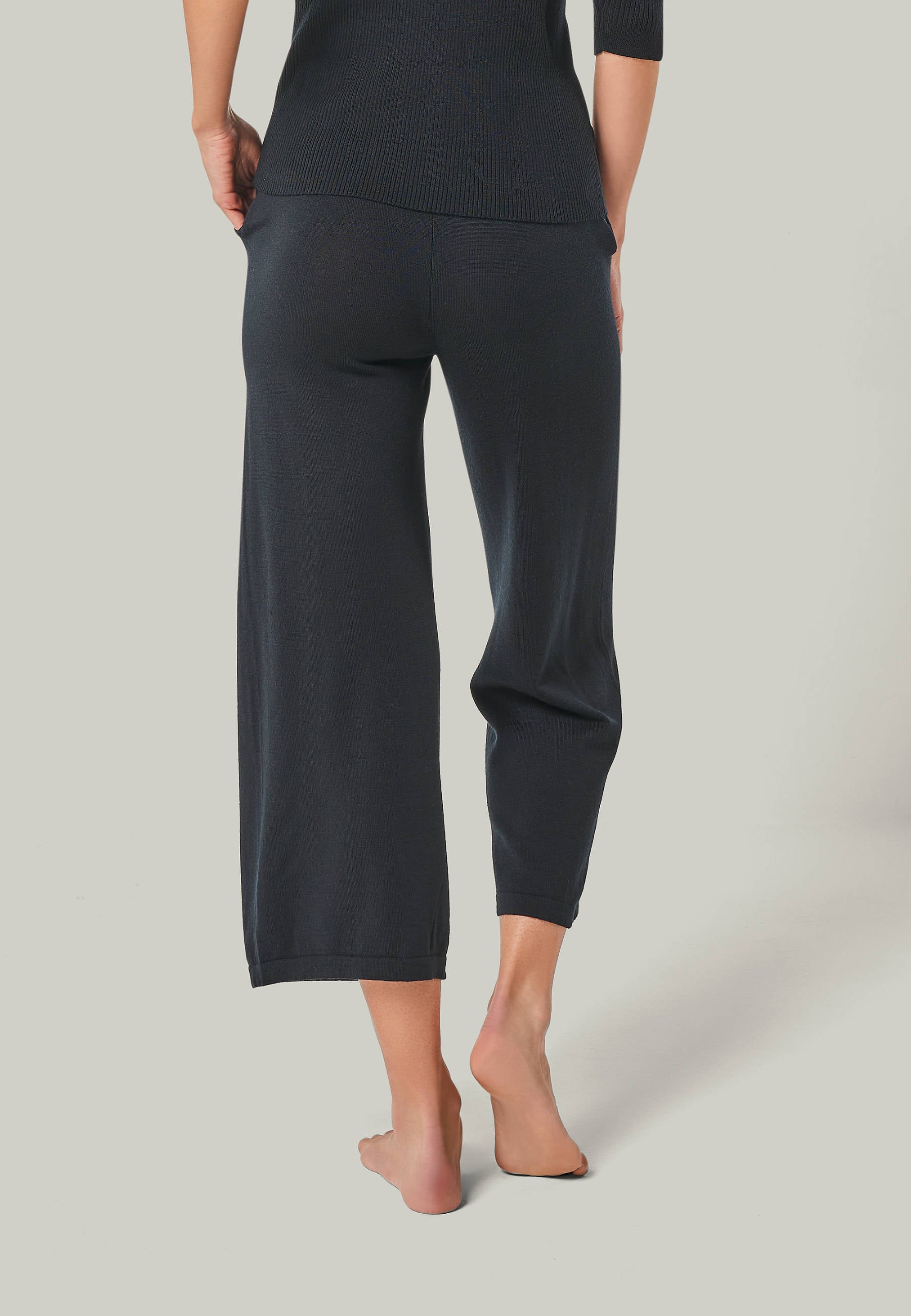 CULOTTE DANA - Weite 7/8 Strickhose mit Seitentaschen