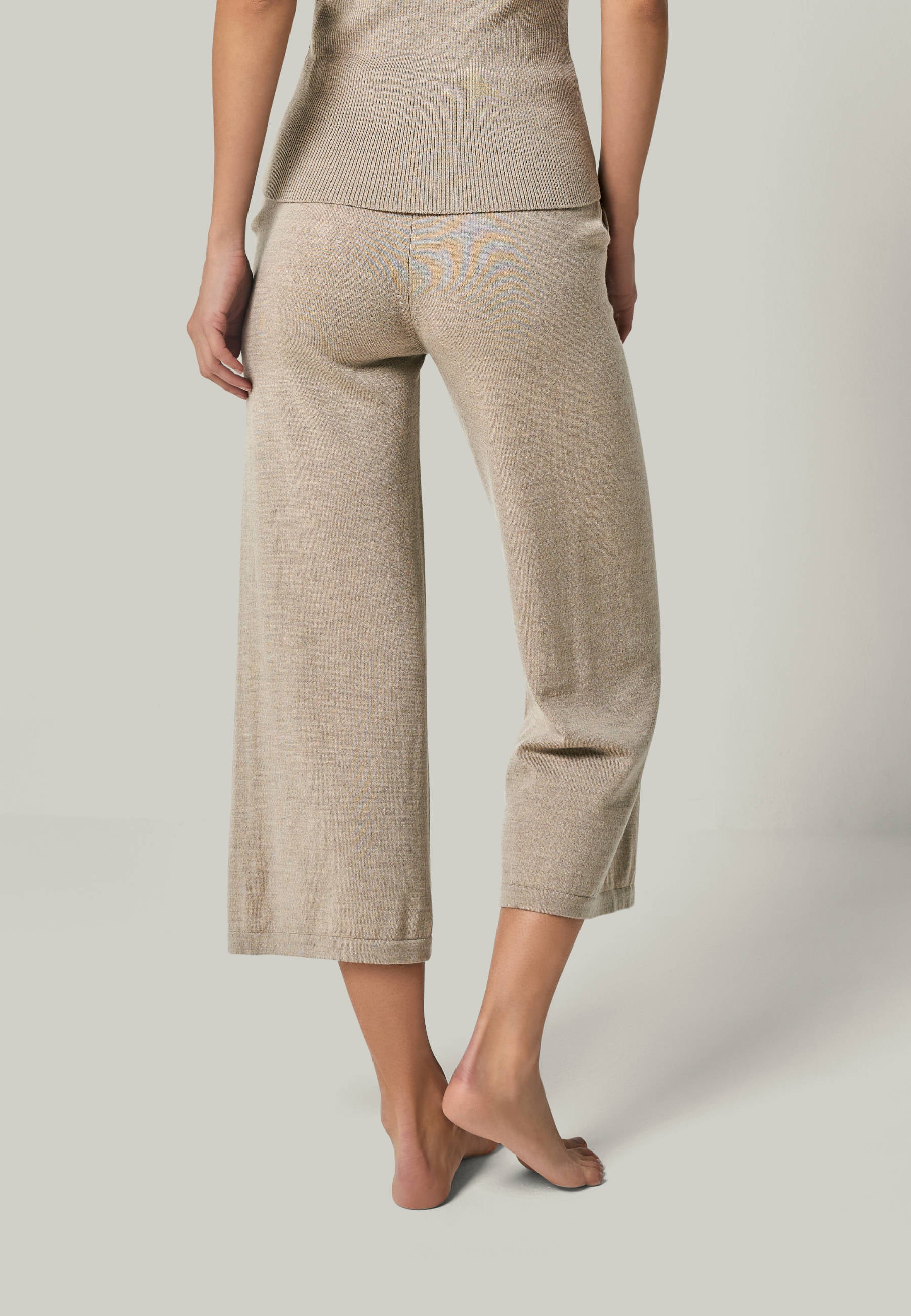 CULOTTE DANA - Weite 7/8 Strickhose mit Seitentaschen