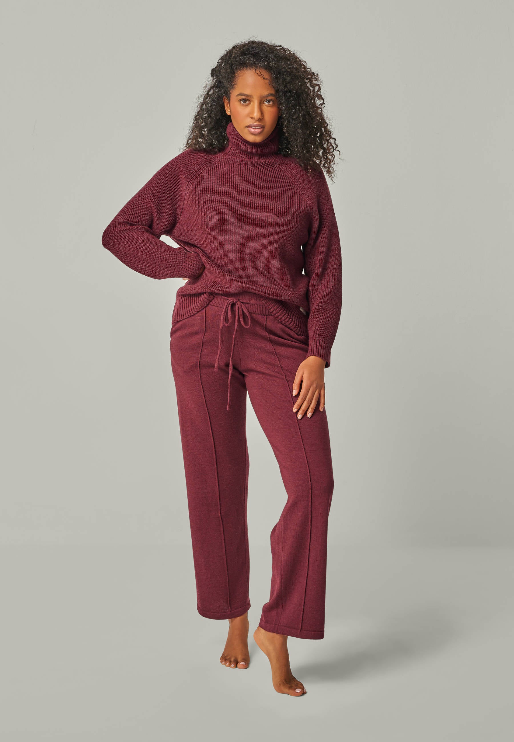 PANTS ELISA - Edle Strickhose mit Biese