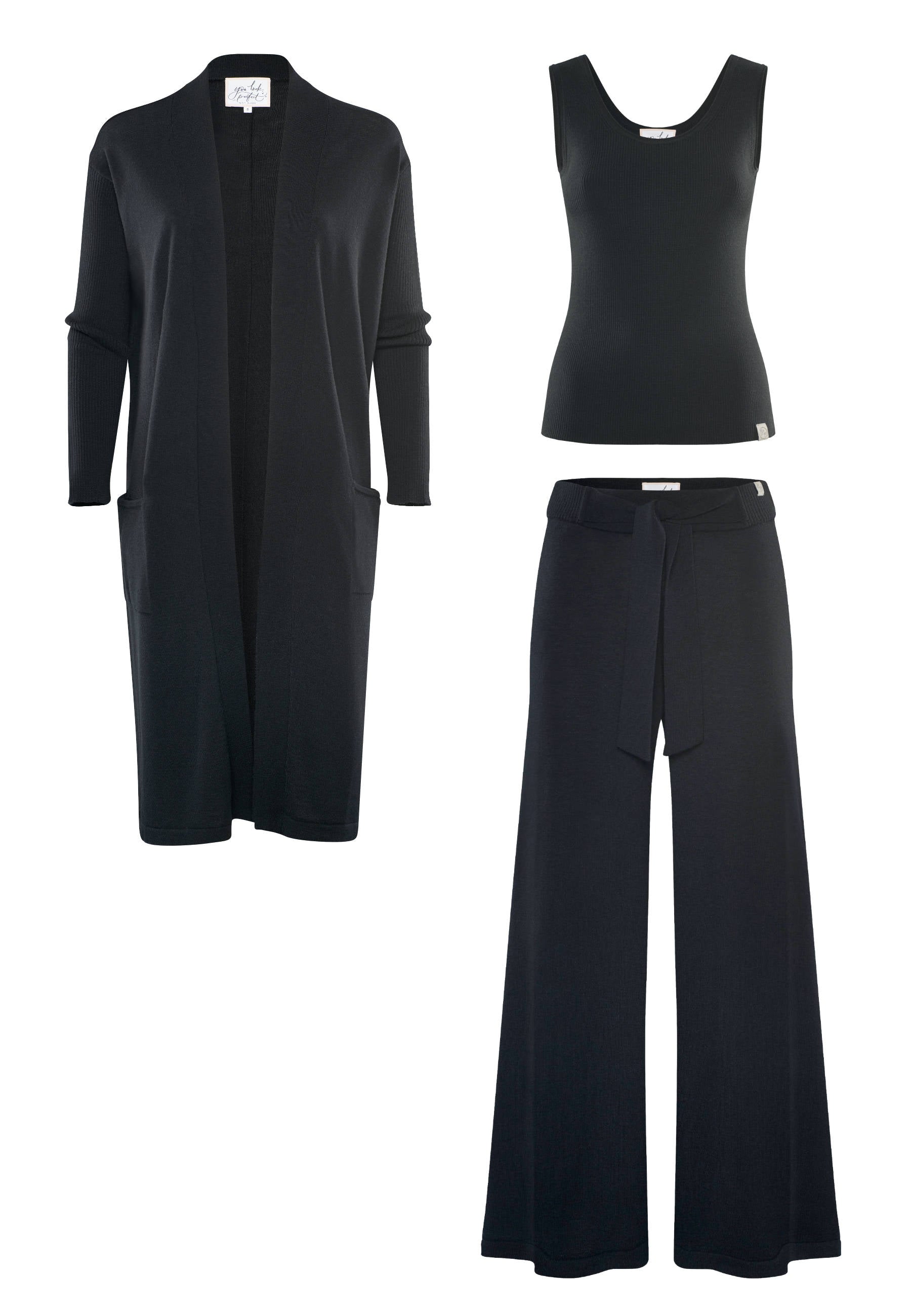 LOUNGEWEAR SET - Cardigan Blossom & Top Blossom & Pants Bailey