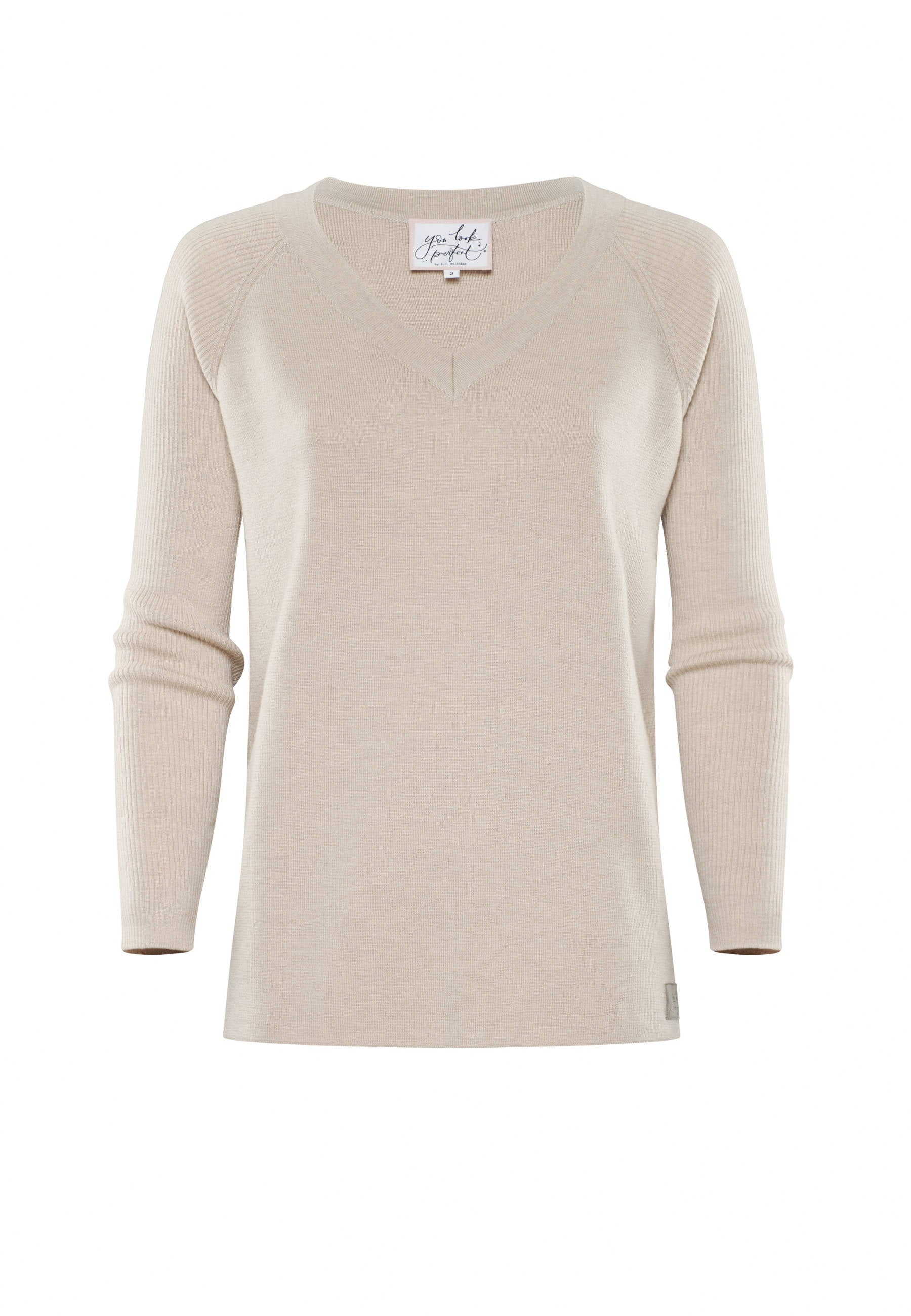 PULLOVER DORINA - Merino sweater with V-neck