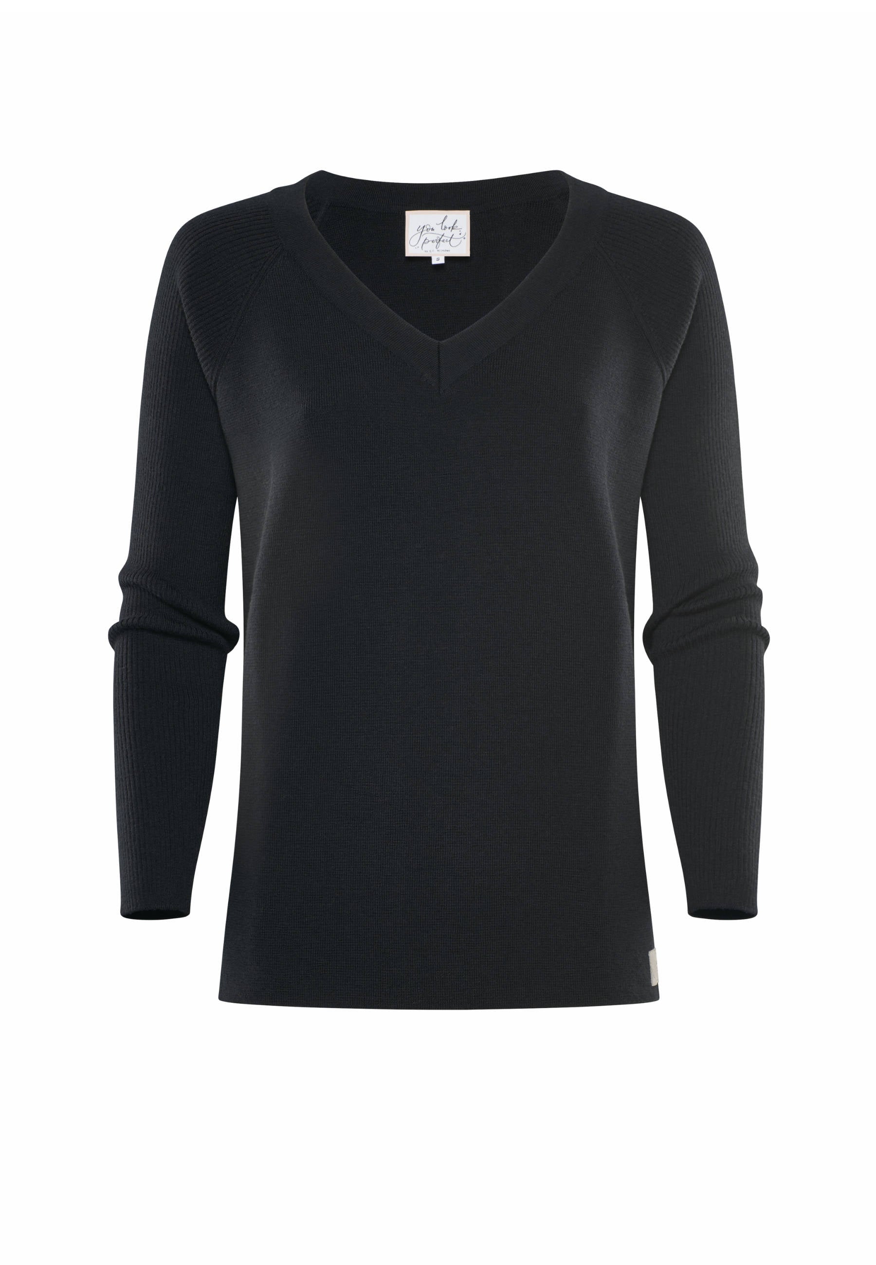 PULLOVER DORINA - Merino sweater with V-neck