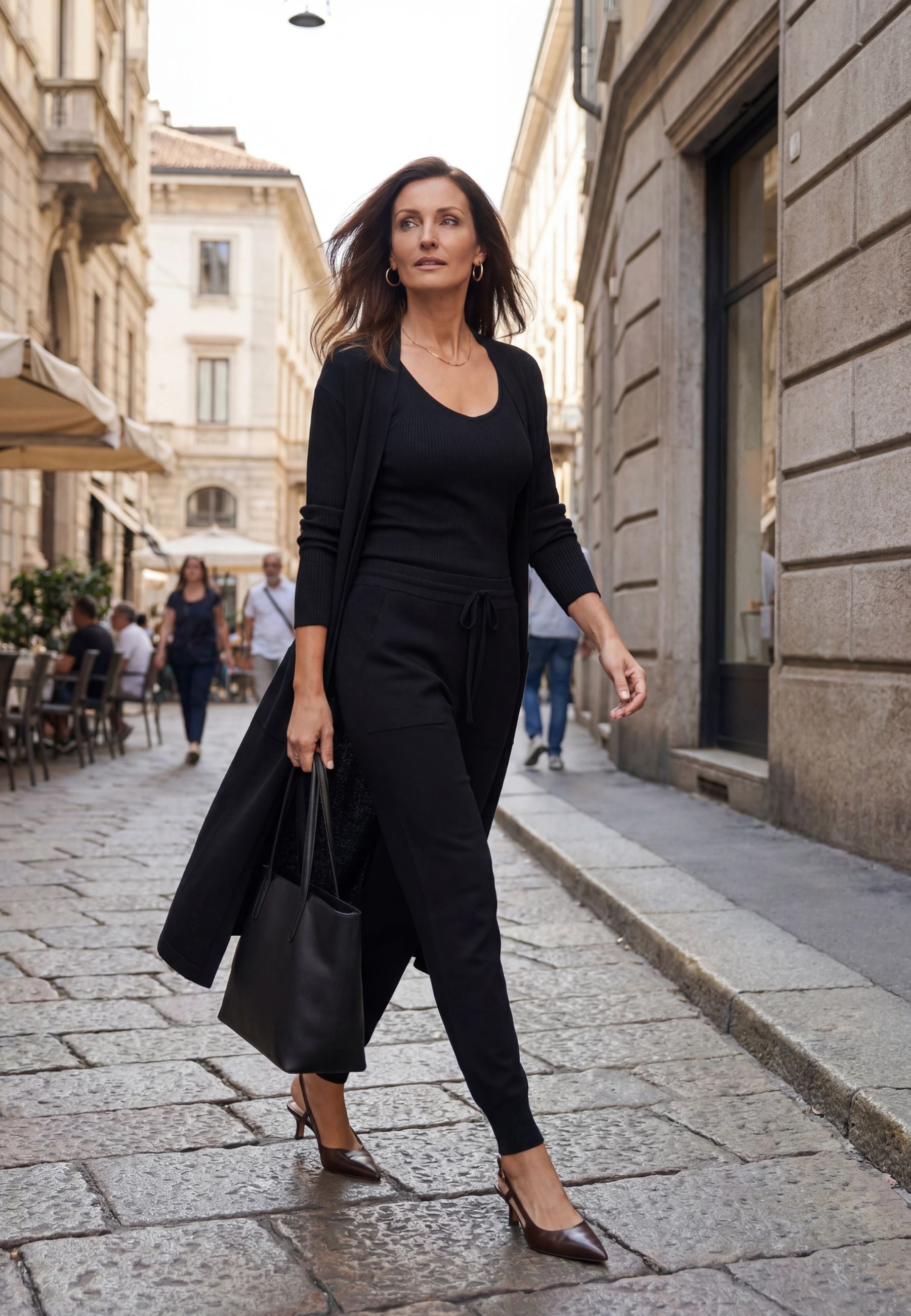 PANTS BELLA - stylish Merino lounge pants with pockets