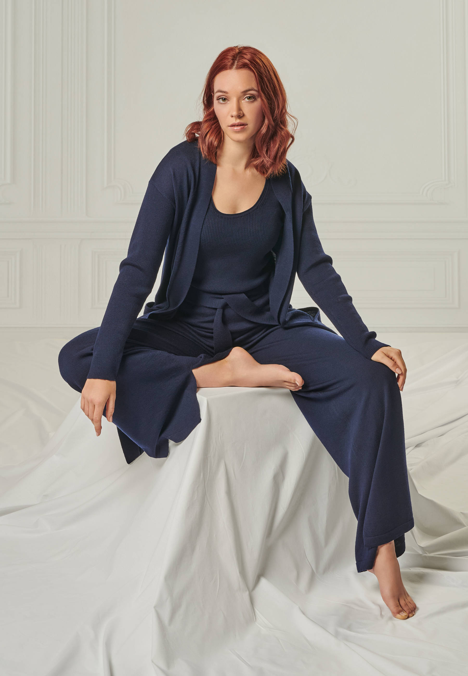 LOUNGEWEAR SET  - Cardigan Blossom & Top Blossom & Pants Bailey