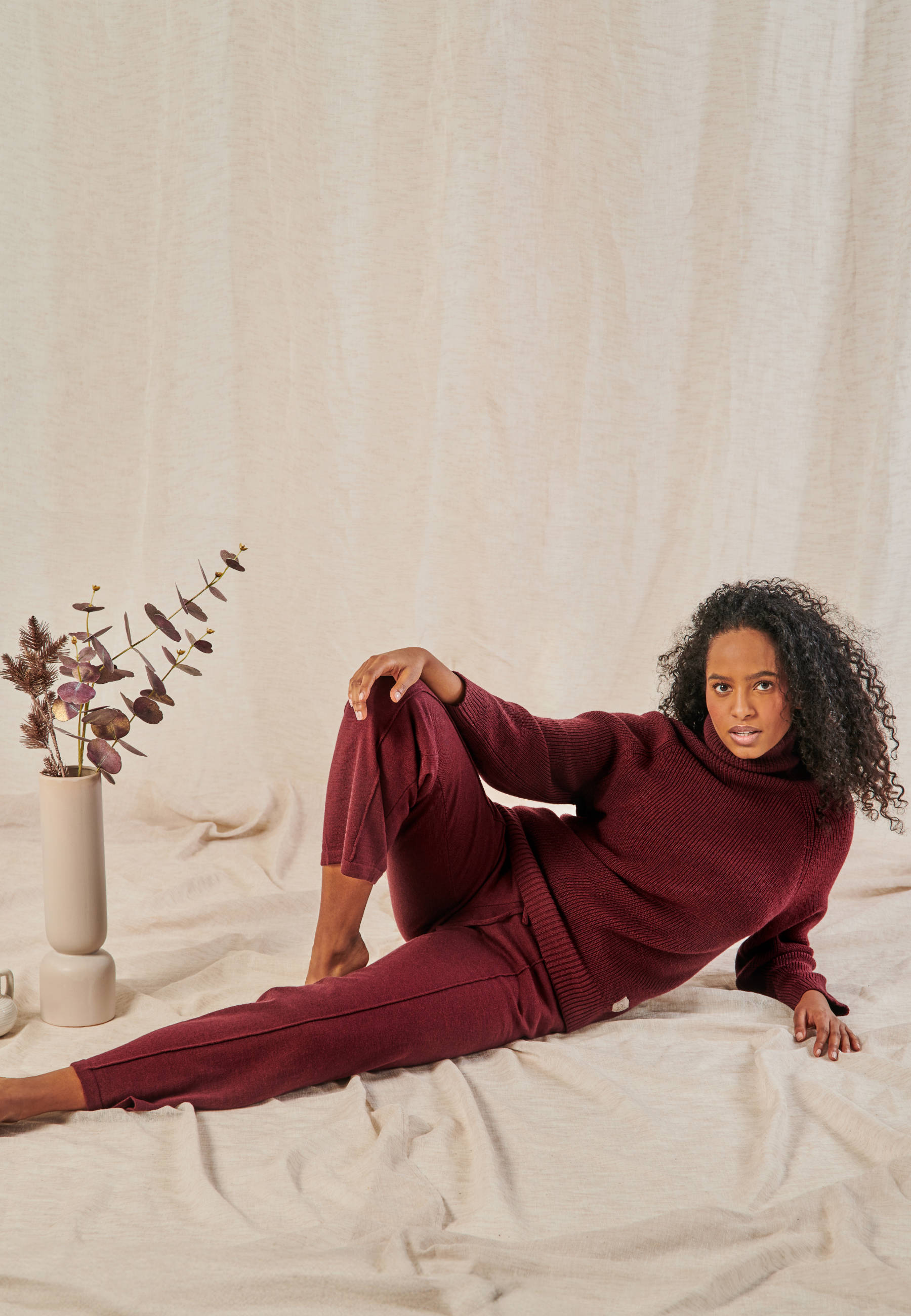 PULLOVER EVE - Stylish mock neck sweater