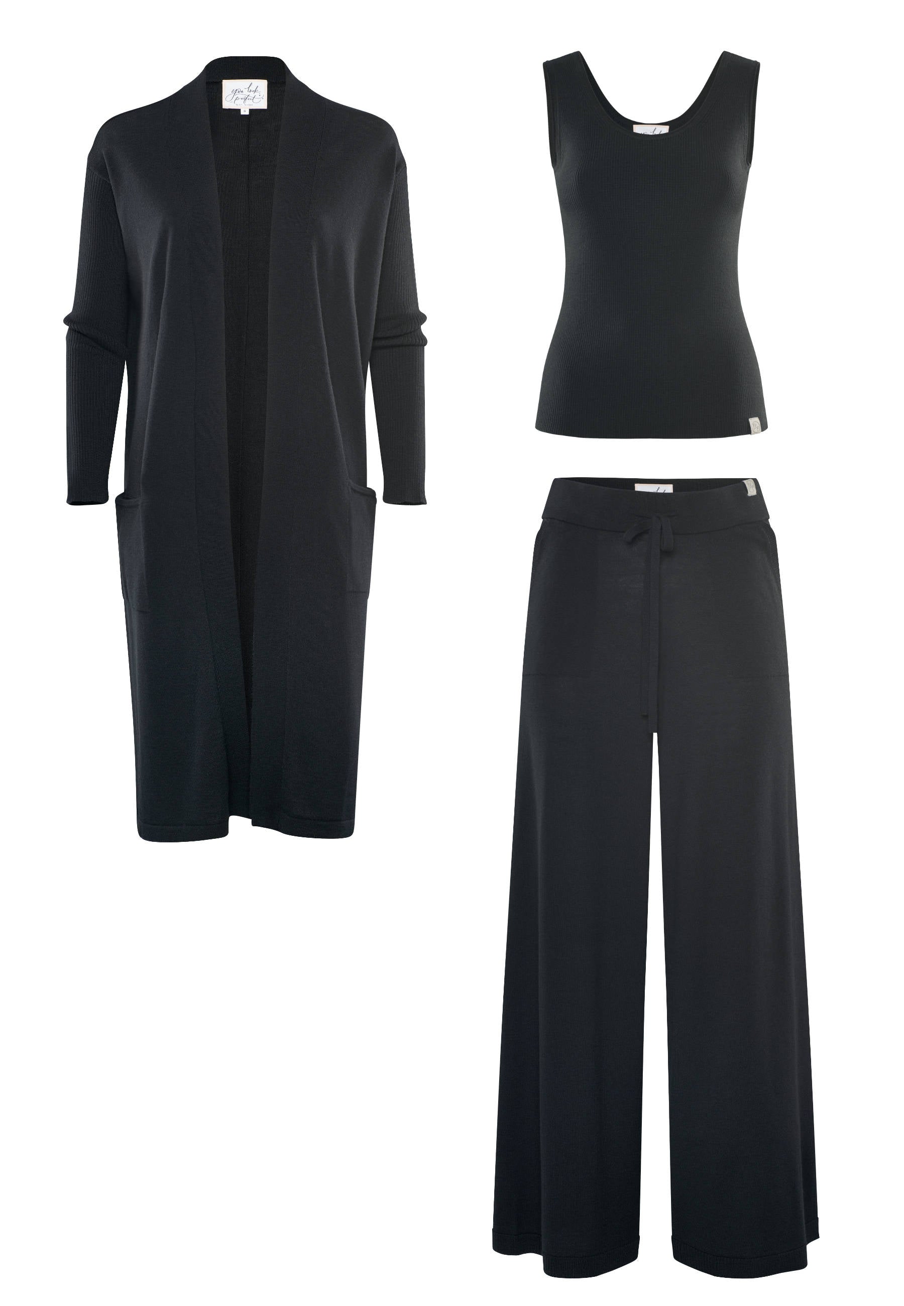 LOUNGEWEAR SET  - Cardigan Blossom & Top Blossom & Pants Frida