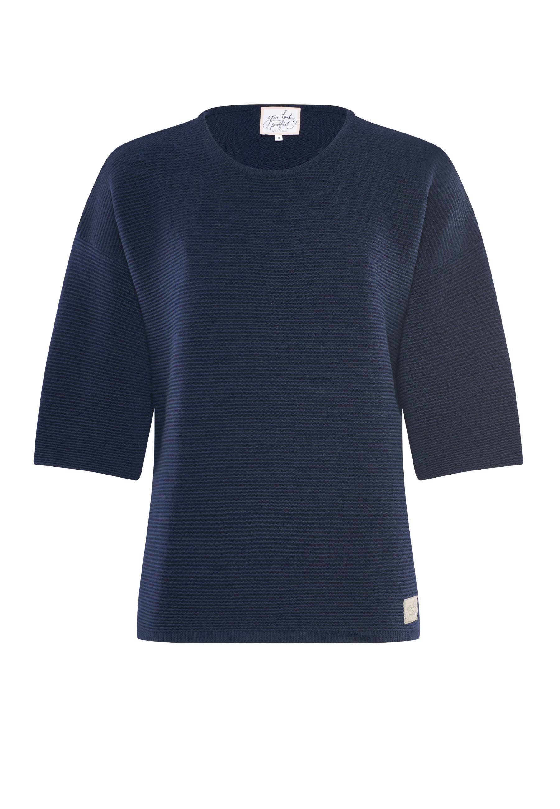PULLOVER FAY - Halbarm Pullover in Strukturstrick