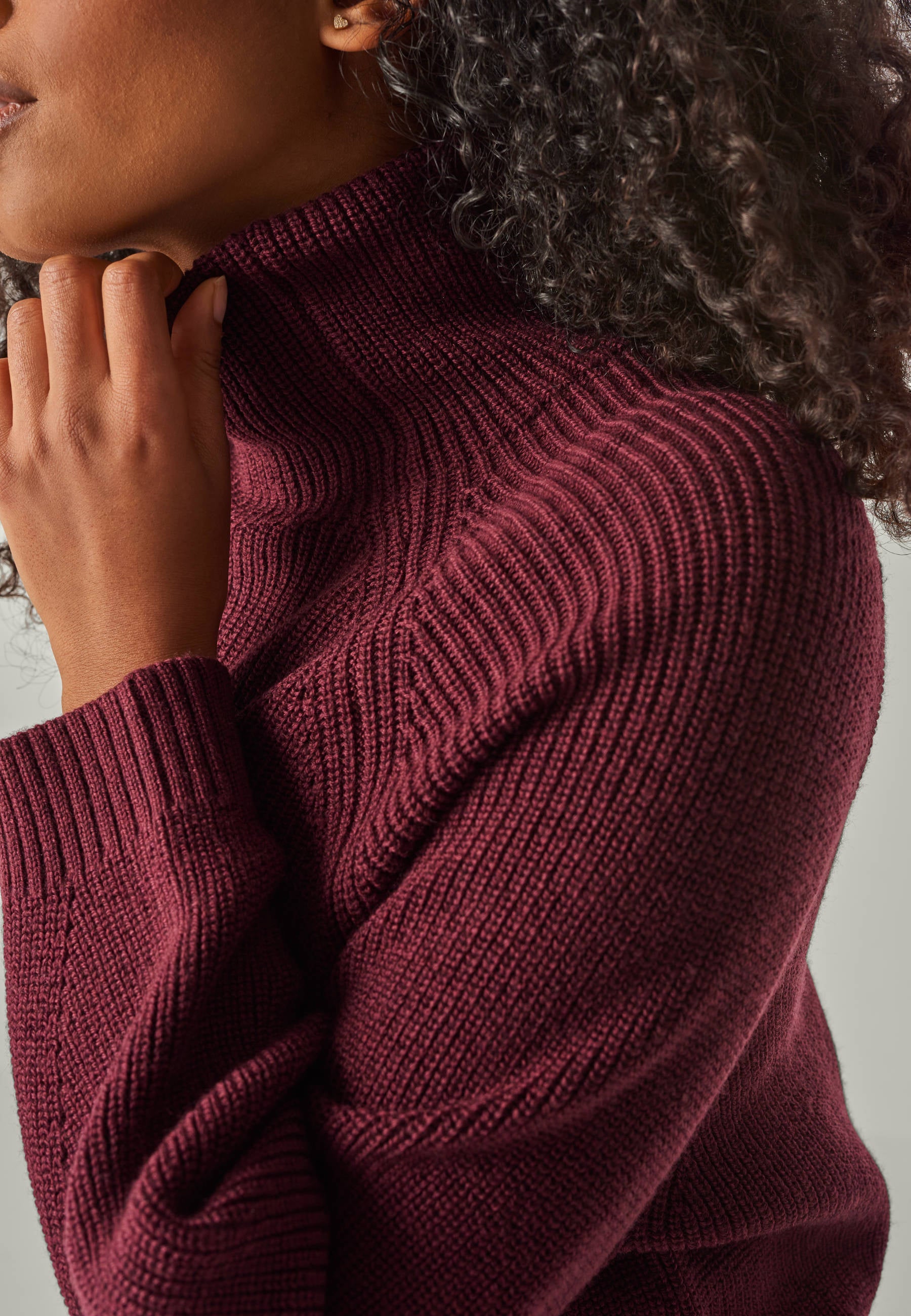PULLOVER EVE - Stylish mock neck sweater
