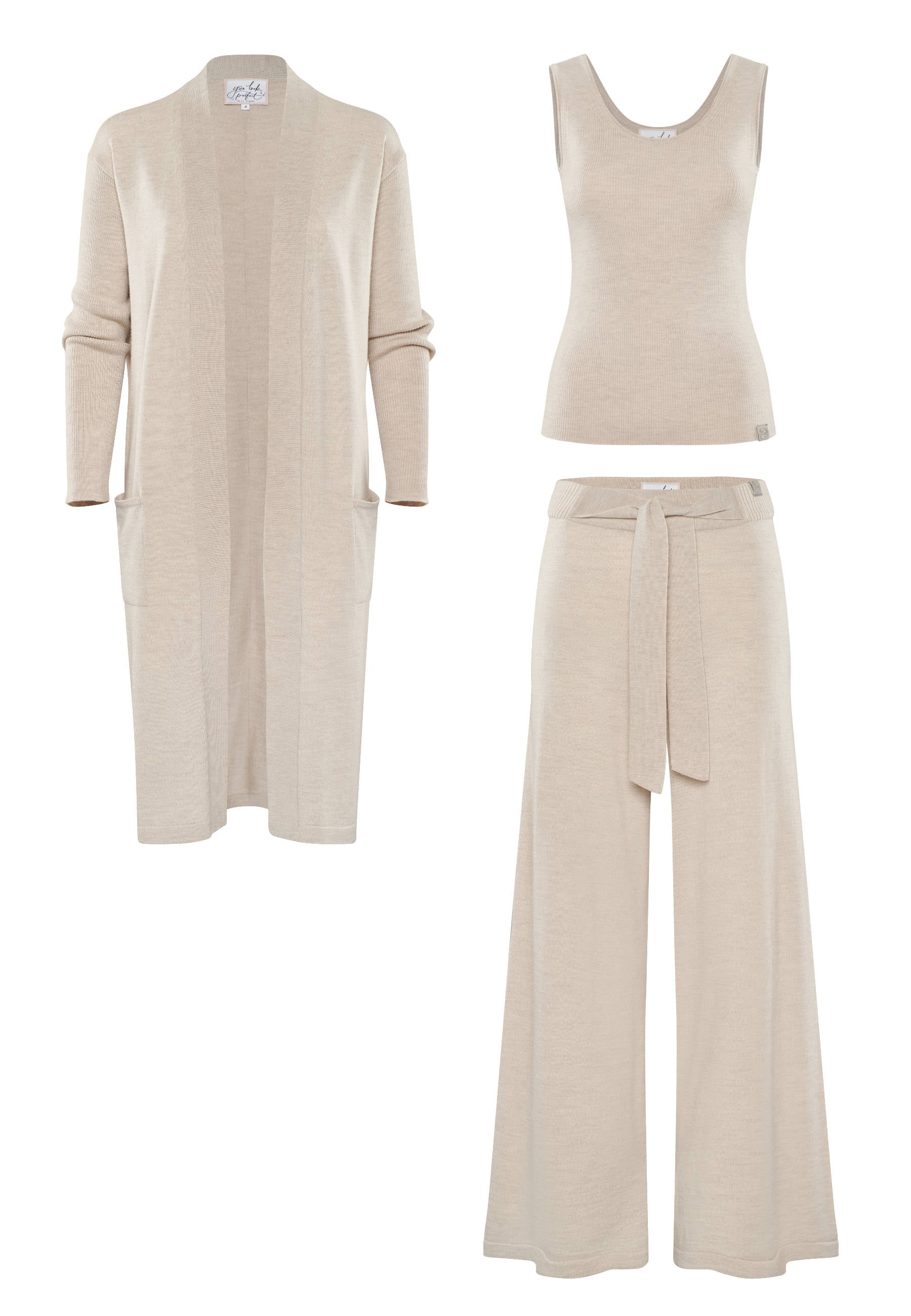 LOUNGEWEAR SET  - Cardigan Blossom & Top Blossom & Pants Bailey